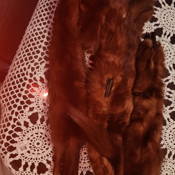 Vintage mink stole wrap 1940's - Picture 3 of 5